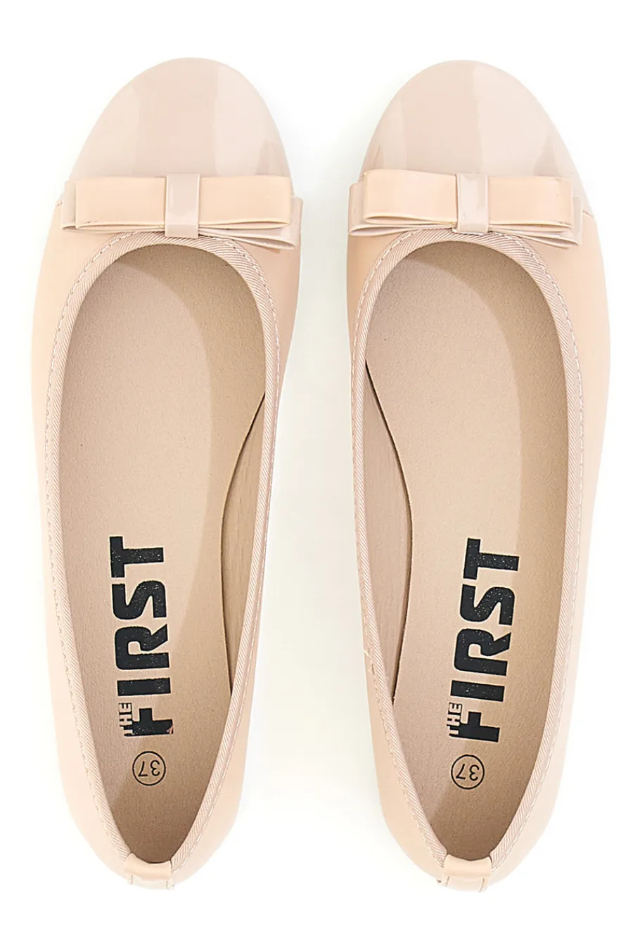 Ballerine rosa effetto vernice con fiocco IDE6292-THE FIRST Sale