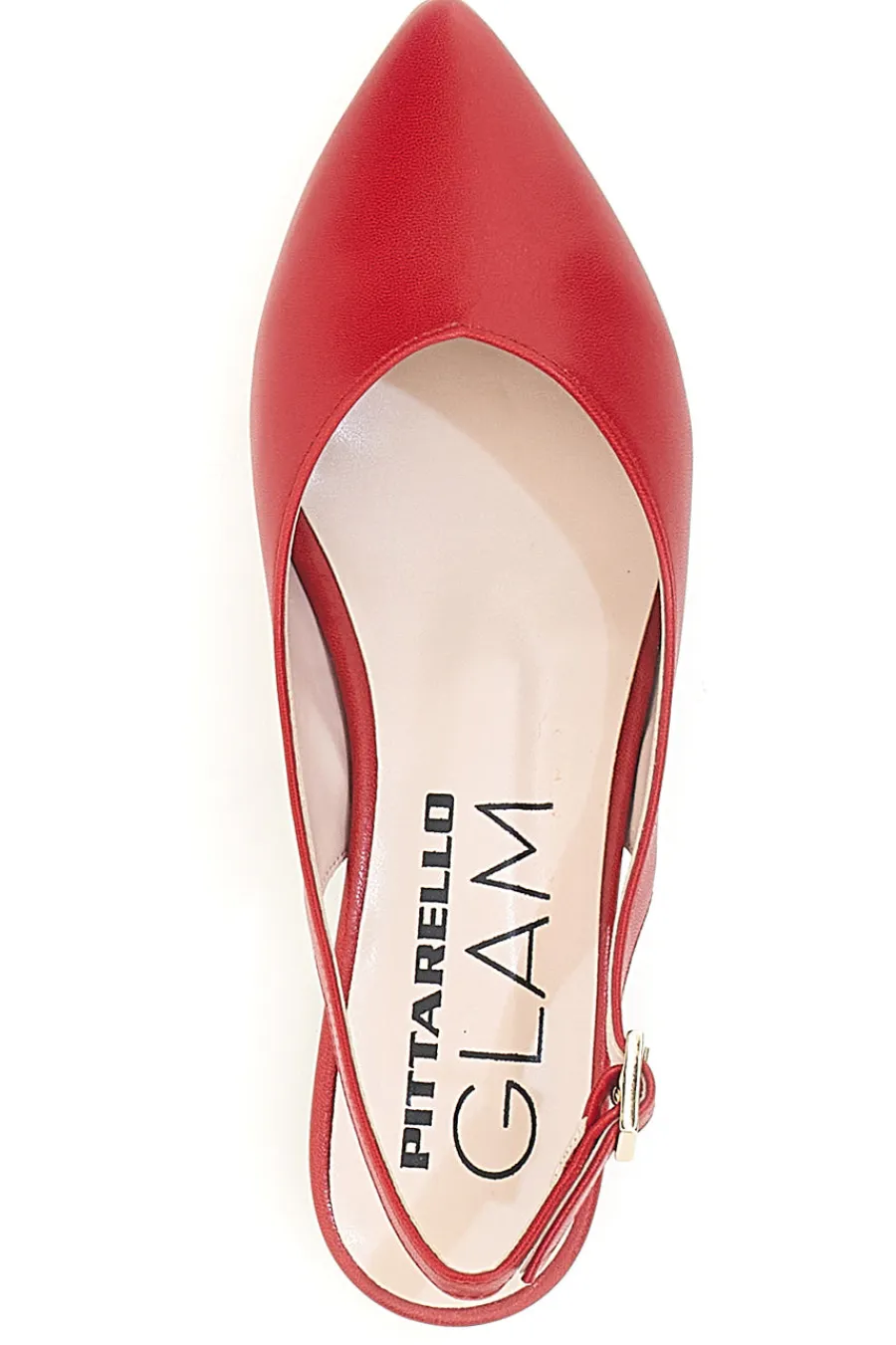 Ballerine Skingback Rosse a Punta 18101-PITTARELLO GLAM Clearance