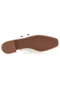 Ballerine Slingback Bianchi Effetto Vernice con Cinturini CMJ2405313-LE HAVRE PARIS Best