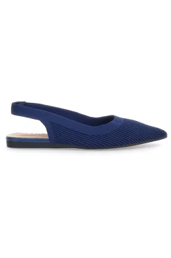 Ballerine slingback blu in tessuto PREA617-THE FIRST New