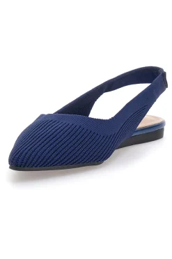 Ballerine slingback blu in tessuto PREA617-THE FIRST New