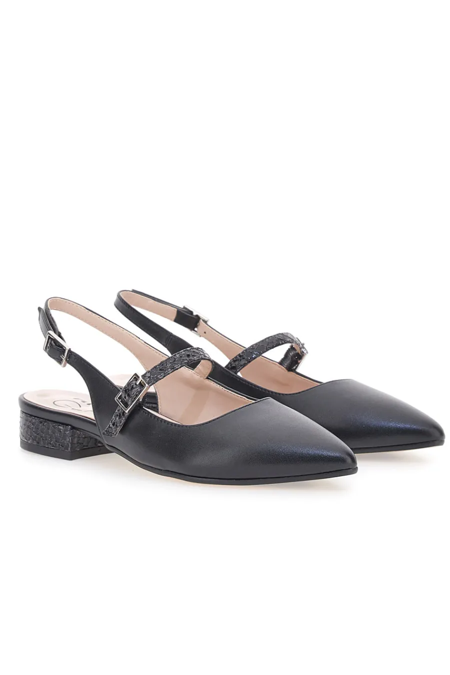 Ballerine Slingback Nere 3888-PITTARELLO GLAM Sale