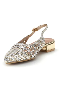 Ballerine slingback intrecciate con punta affusolata P661-FIRST LADY Clearance