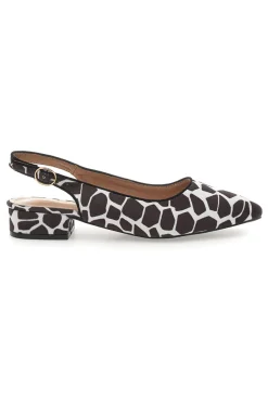 Ballerine Slingback Zebrate a Punta P553-FIRST LADY Best