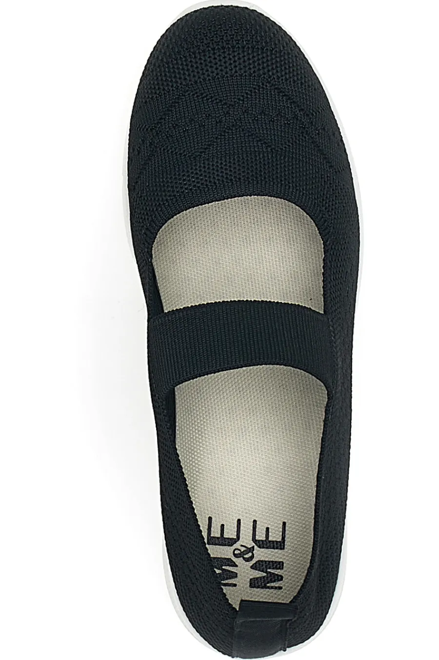 Ballerine Sportive Nere con Cinturino Me & Me 090236-ME u0026 ME New