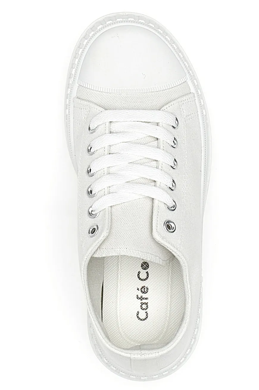 Banks Canvas-Sneaker mit Plateau-Cafè kosten 2421-CAFÈ COST Clearance