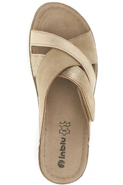 Beige Hausschuhe mit gekreuzten Riemen 57 CN-INBLU Clearance