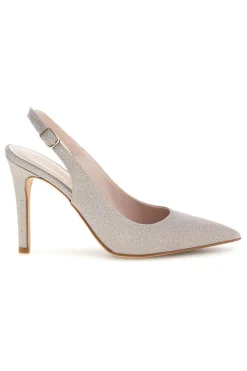Beige Pumps mit Glitzer und Riemen 3016-PITTARELLO COUTURE Hot
