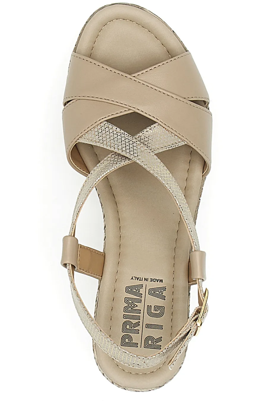 Beige Sandalen mit First-Line-Keilabsatz DC611109-PRIMA RIGA Best