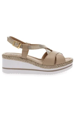 Beige Sandalen mit First-Line-Keilabsatz DC611109-PRIMA RIGA Best