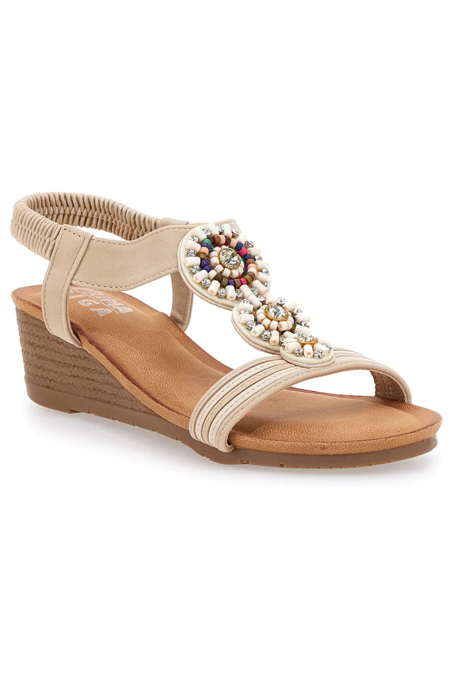 Sandalen mit Keilabsatz 5 cm FT0893-PRIMA RIGA Clearance