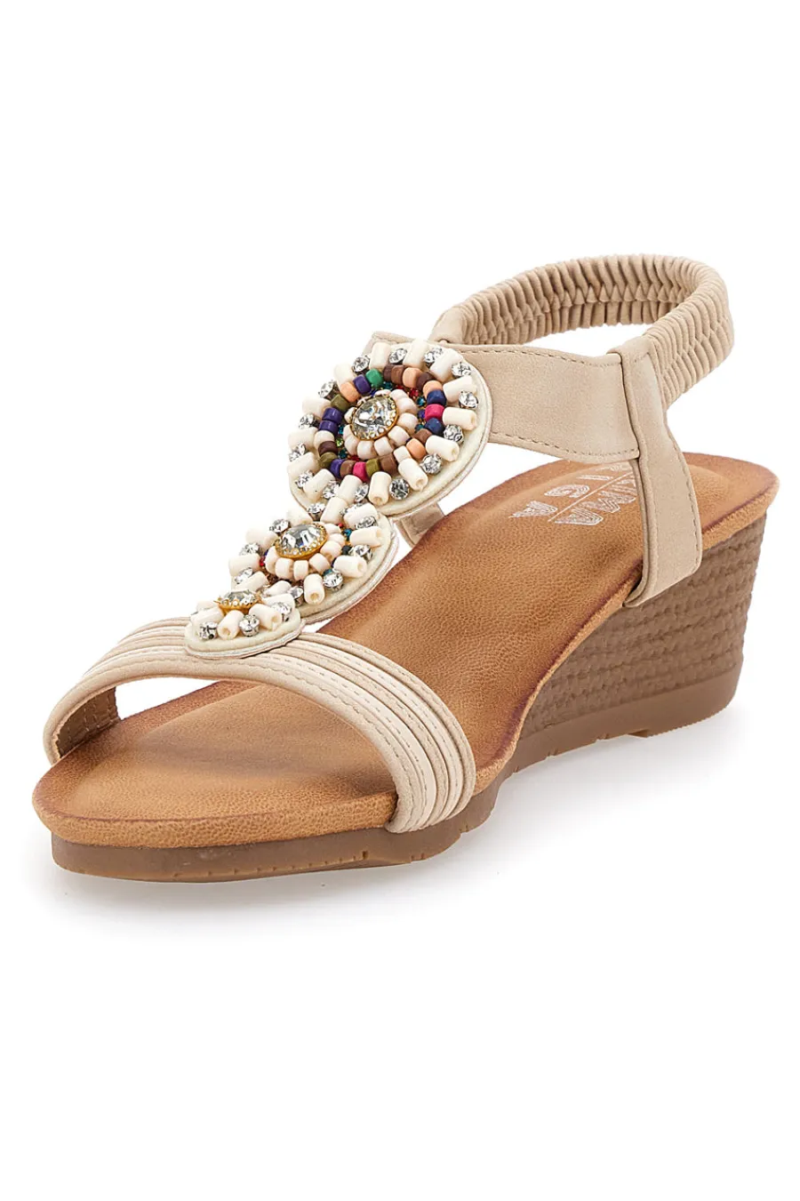 Sandalen mit Keilabsatz 5 cm FT0893-PRIMA RIGA Clearance
