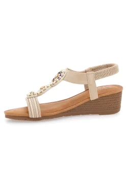 Sandalen mit Keilabsatz 5 cm FT0893-PRIMA RIGA Clearance