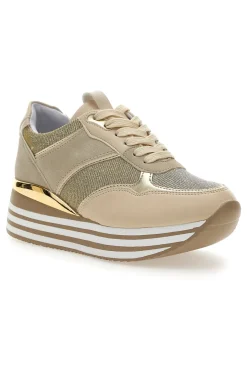 Schnürschuhe mit Plateau und Obermaterial mit Glitzer CAFE‘ COST H1506049-CAFÈ COST New