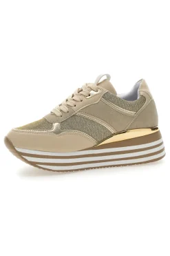 Schnürschuhe mit Plateau und Obermaterial mit Glitzer CAFE‘ COST H1506049-CAFÈ COST New