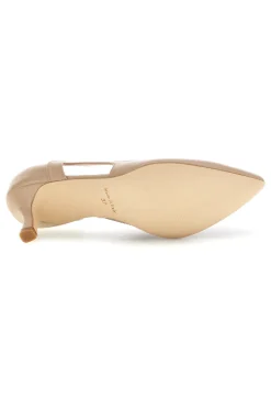 Beige spitze Pumps mit seitlichem Ausschnitt 3970-PITTARELLO GLAM Outlet