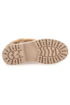 Beige Stiefeletten mit Pelzbesatz und Innenfutter CAW759096363-CARRERA Online