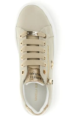 Beige Turnschuhe mit seitlichem Reißverschluss Plattform Burani 52031C769-MARIELLA BURANI Best