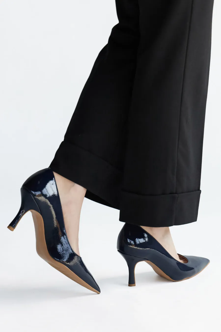 Blaue Lackleder Pumps 6418-PITTARELLO COUTURE New