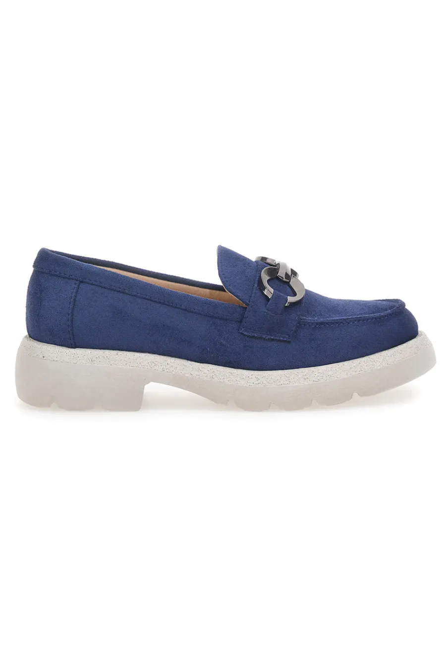 Blauer Wildleder-Mokassin 2300513-LE HAVRE PARIS Clearance