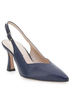 Blaue spitze Slingback-Pumps mit V-Ausschnitt PICTARELLO 149-PITTARELLO