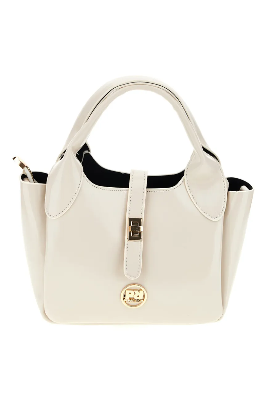 Borsa beige con foulard Prima riga BAGPITT005-B