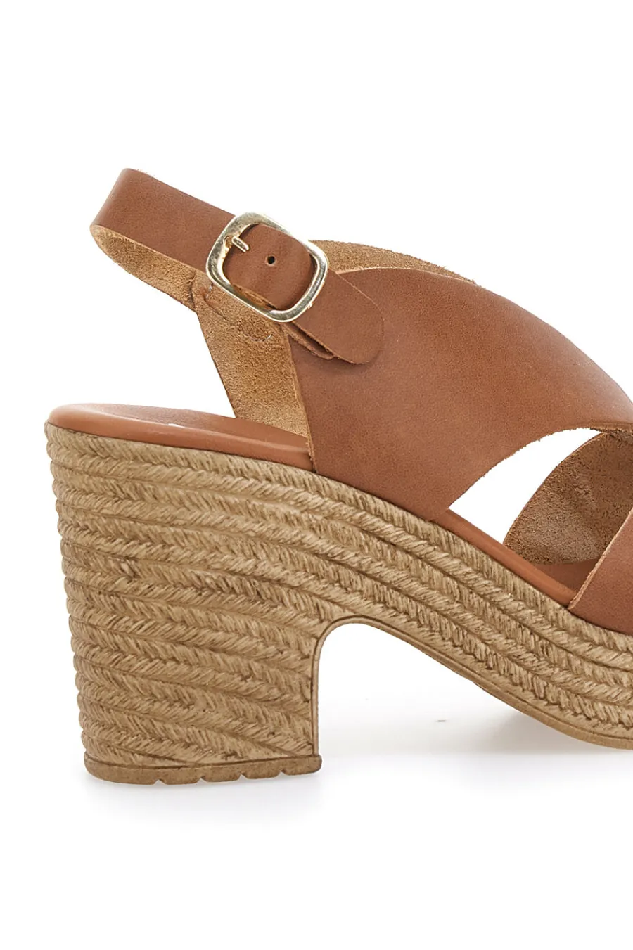 Braune sandalen mit Absatz in Bastoptik, hergestellt in Italien, 6714313-PITTARELLO Clearance