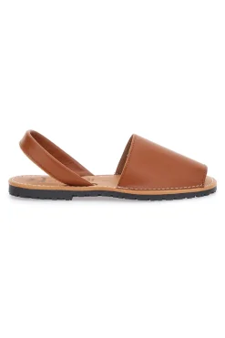 Braune menorquinische Schuhe mit Flat 101-Sohle-FLY NATURE Discount