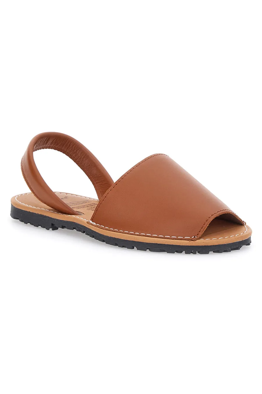 Braune menorquinische Schuhe mit Flat 101-Sohle-FLY NATURE Discount