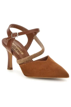 Braune Pumps mit Riemchen 65302-PITTARELLO COUTURE