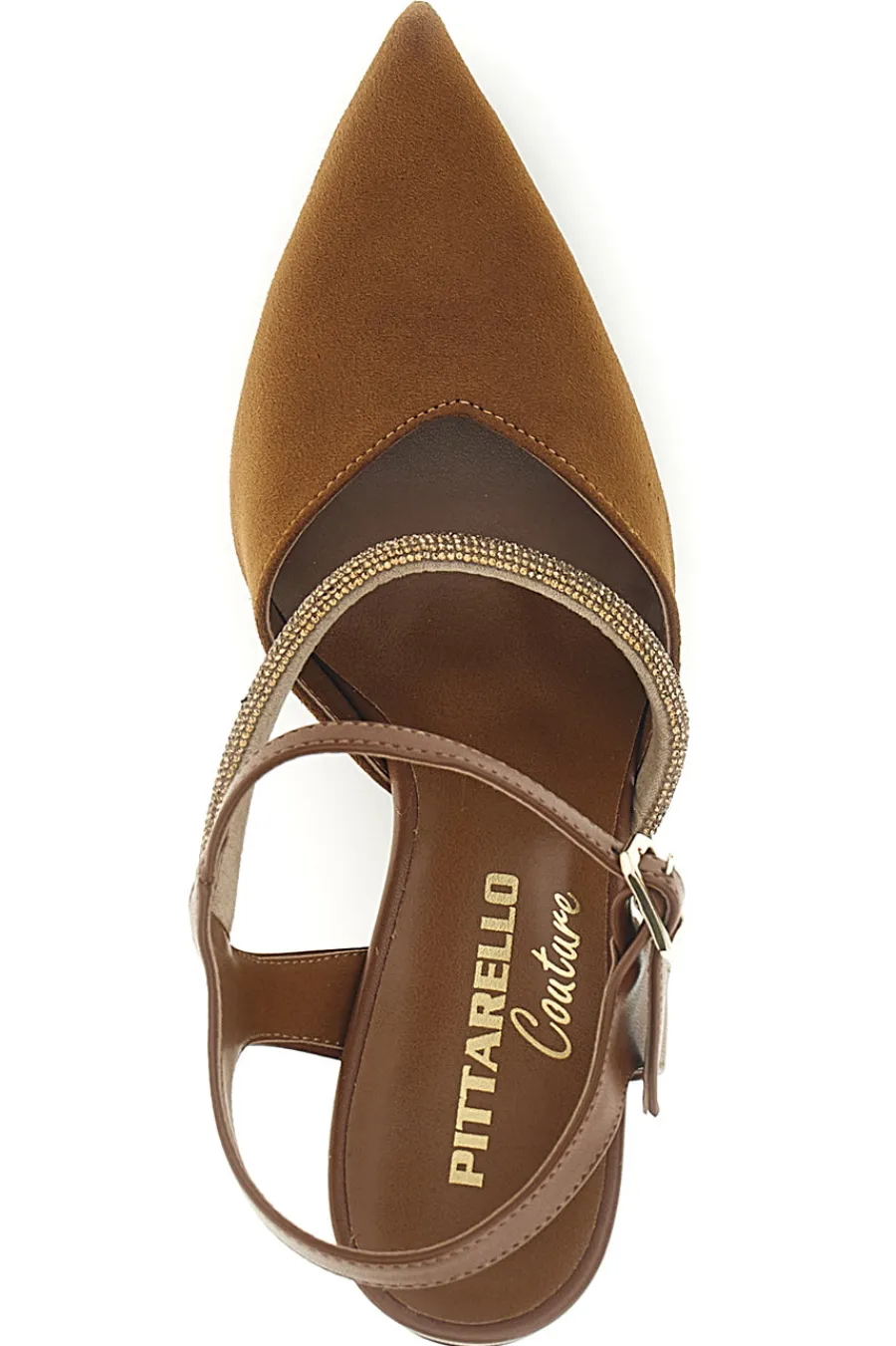Braune Pumps mit Riemchen 65302-PITTARELLO COUTURE