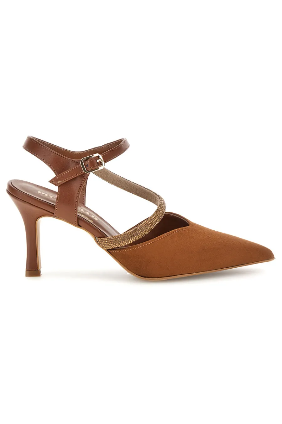 Braune Pumps mit Riemchen 65302-PITTARELLO COUTURE