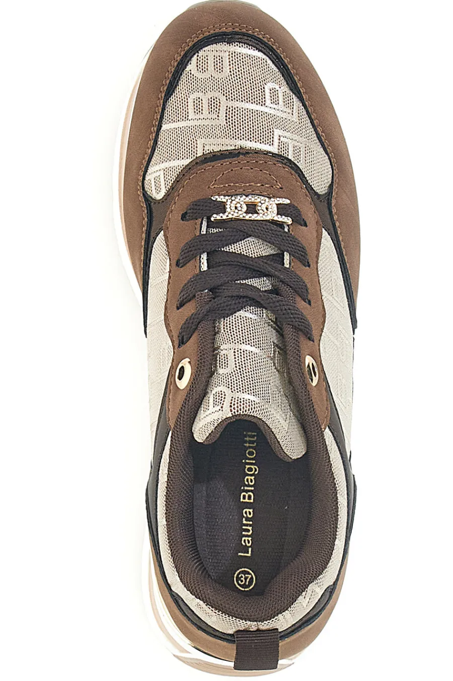 e Sneaker mit 9241 Monogramm-Logo-LAURA BIAGIOTTI Sale
