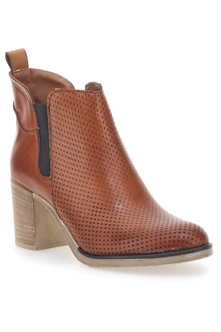Braune Stiefeletten mit Absatz 301-MON DIEU Clearance