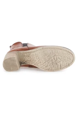 Braune Stiefeletten mit Absatz 301-MON DIEU Clearance