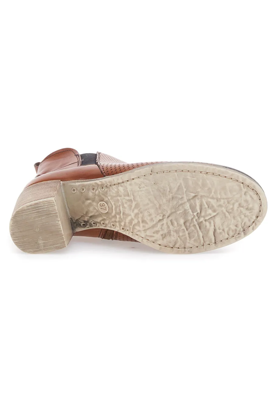 Braune Stiefeletten mit Absatz 301-MON DIEU Clearance