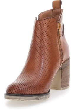 Braune Stiefeletten mit Absatz 301-MON DIEU Clearance