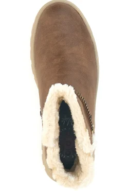 Braune Stiefeletten mit warmer Innenausstattung und Profilsohle 22808B11R-RELIFE Hot