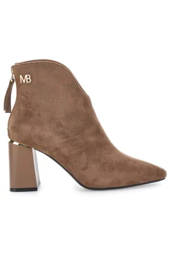 Burani 51690C160 braune Stiefeletten mit Blockabsatz und Reißverschluss hinten-MARIELLA BURANI Sale