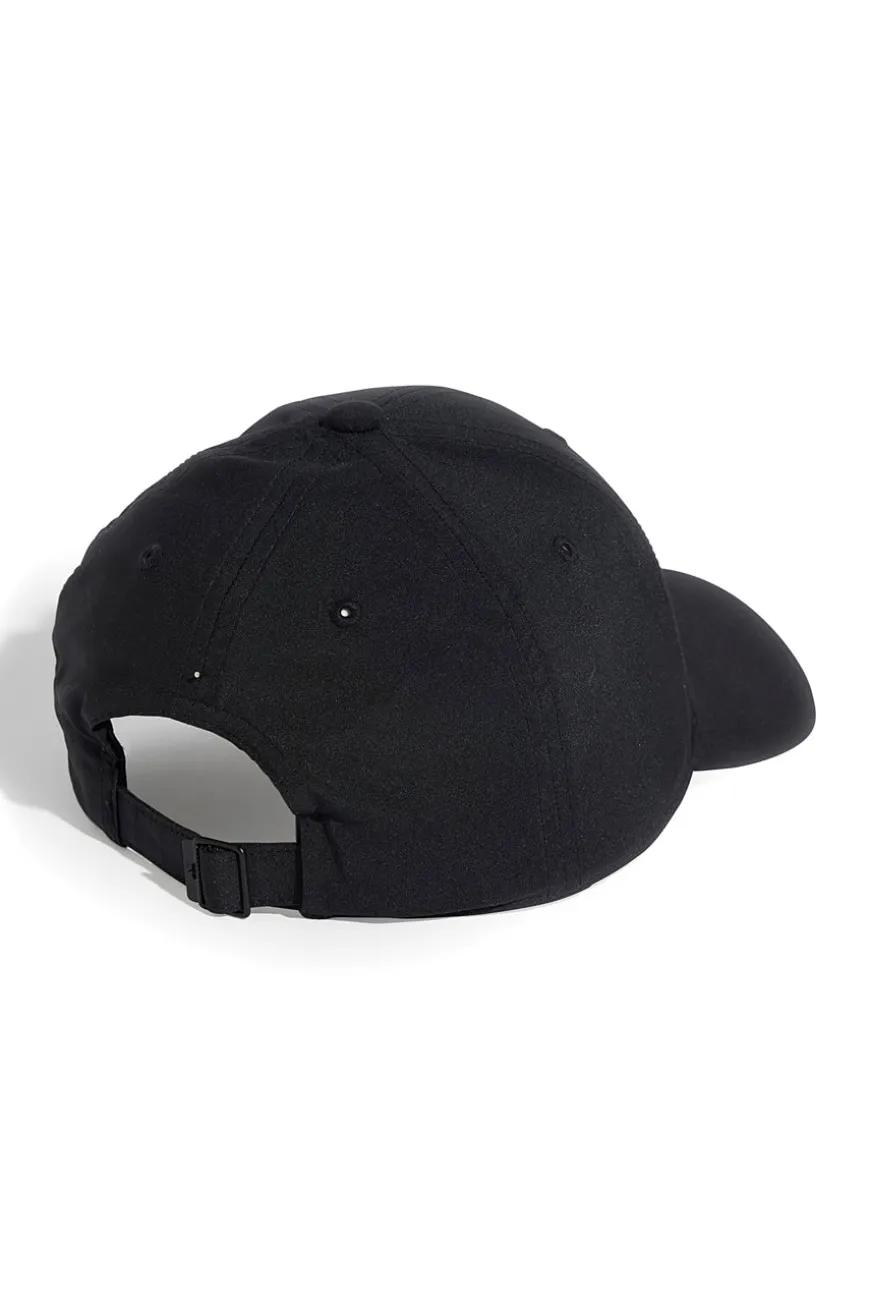 Cappellino nero con visiera curva e logo Adidas JN 6589