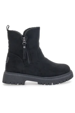 CAW759102020 e Stiefeletten mit seitlichem Reißverschluss und Fellfutter-CARRERA New