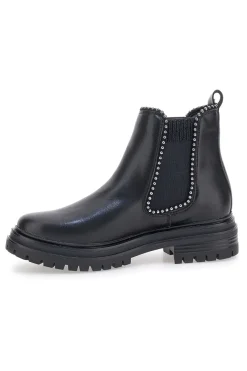 Chelsea boots neri con elastico laterale e borchie Cafe' Cost 200135-CAFÈ COST Online
