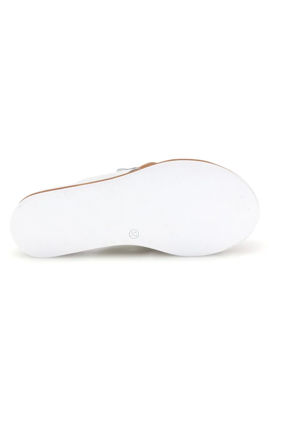 Ciabatta bianca con catena decorativa M205-PRIMA RIGA Hot