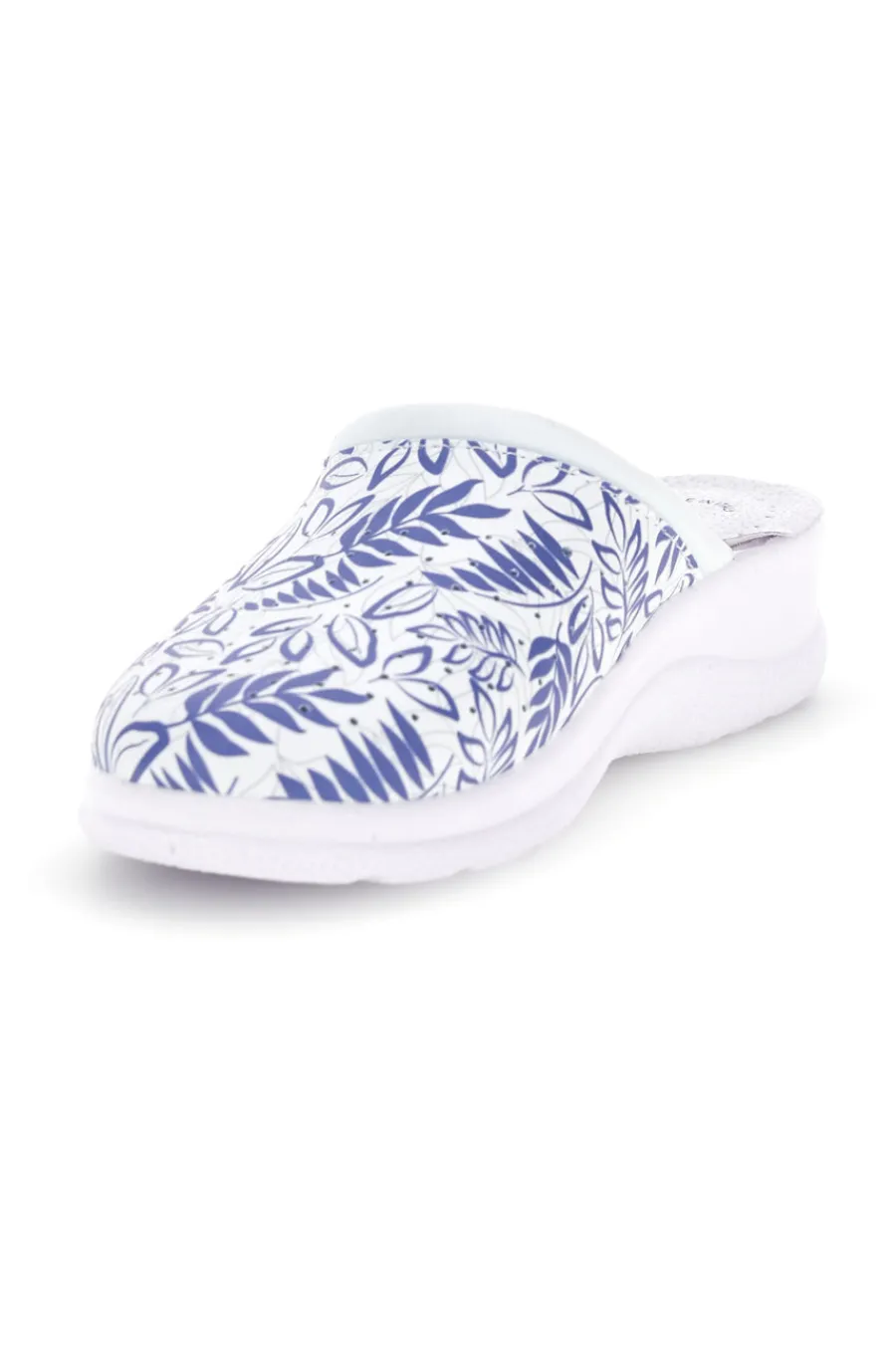 Ciabatta bianca e blu professionale con sottopiede in pelle 2883-BEST MEDICAL Discount