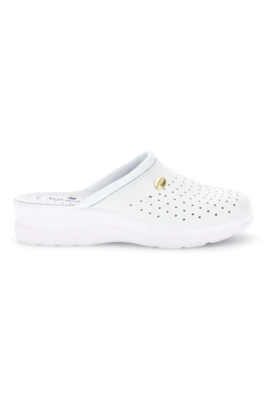 Ciabatta bianca professionale con sottopiede in pelle 2883-BEST MEDICAL Hot