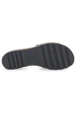 Ciabatta Nera con Fascia in Pelle e Catena Decorativa 333170811-PITTARELLO Clearance