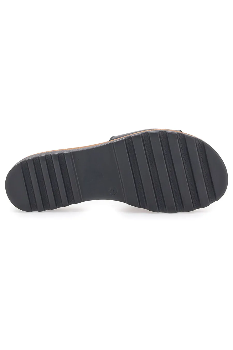 Ciabatta Nera con Fascia in Pelle e Catena Decorativa 333170811-PITTARELLO Clearance