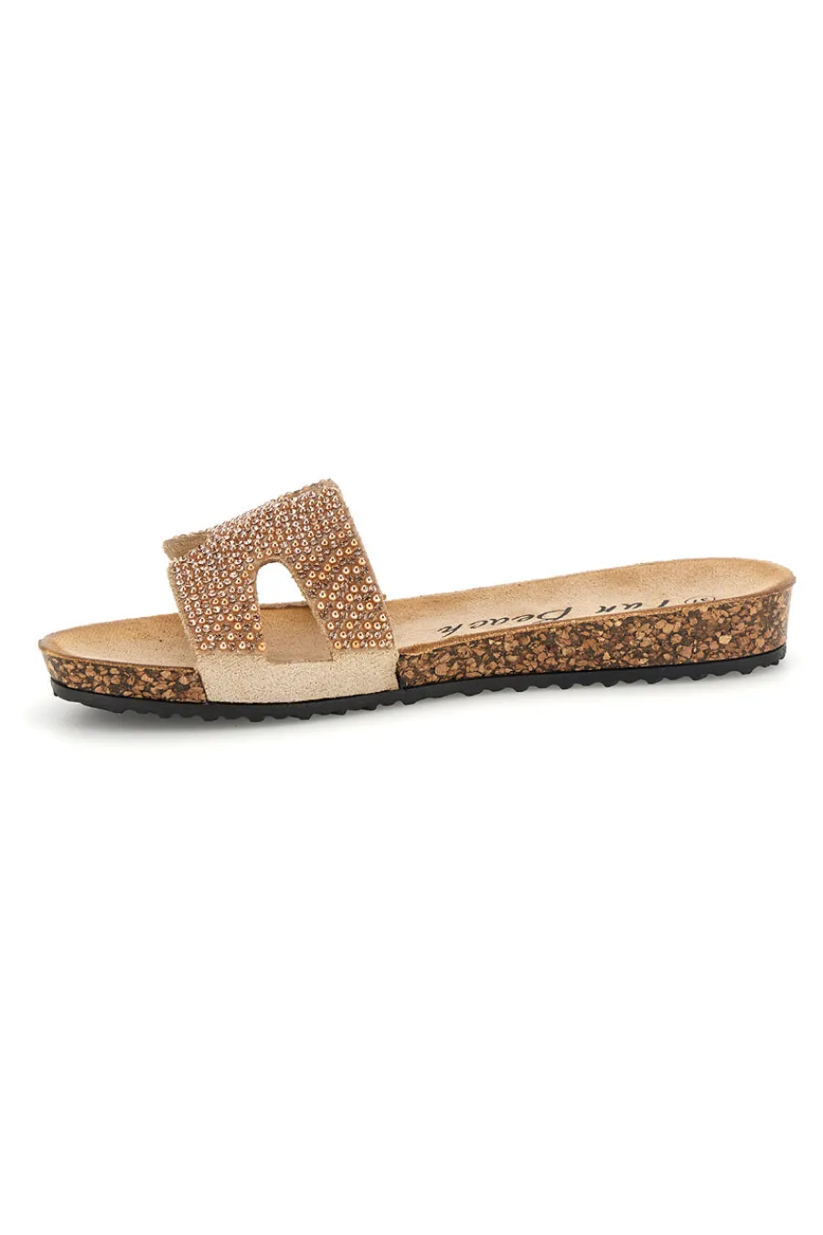 Ciabatte beige con brillantini 18103-FUN BEACH Discount