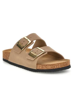 Ciabatte con doppia fascia regolabile Made in Italy in vera pelle S31T823-SUPERGA