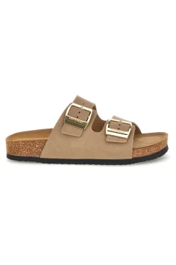 Ciabatte con doppia fascia regolabile Made in Italy in vera pelle S31T823-SUPERGA
